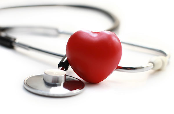 heart shape and stethoscope