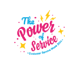 grapic for customer service week "The Power of Service"