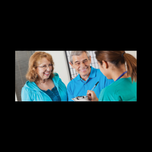 image of an occupational therapist speaking with a married couple